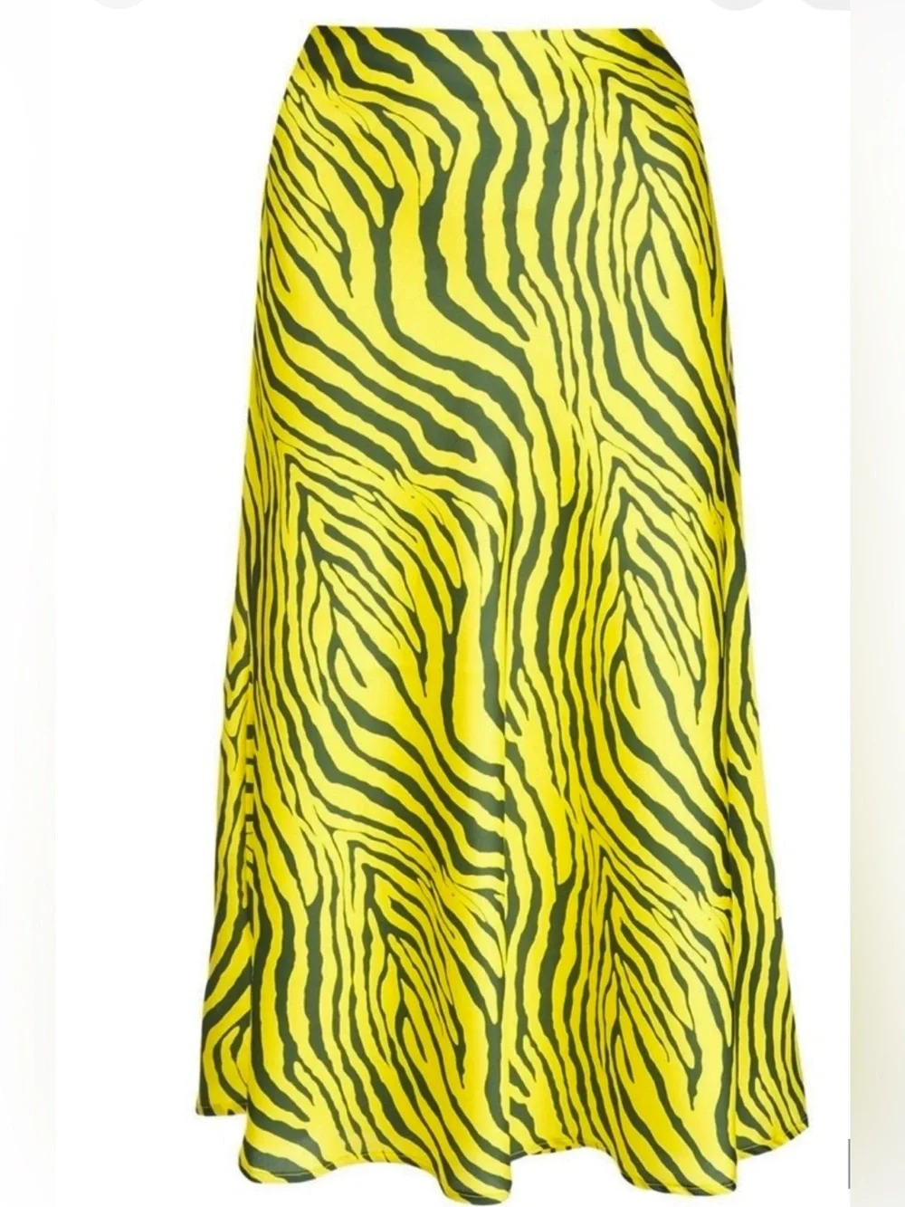 APPARIS FREE PEOPLE YELLOW ZEBRA PRINT SWING SKIRT SZ M - Picture 3 of 7